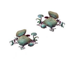 игровые модели - сцена ядовитой долины - еда и яд 3D Модель