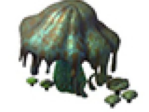 spelmodel - sc&egrave;ne van de gifvallei - giftige paddestoel 3D Model