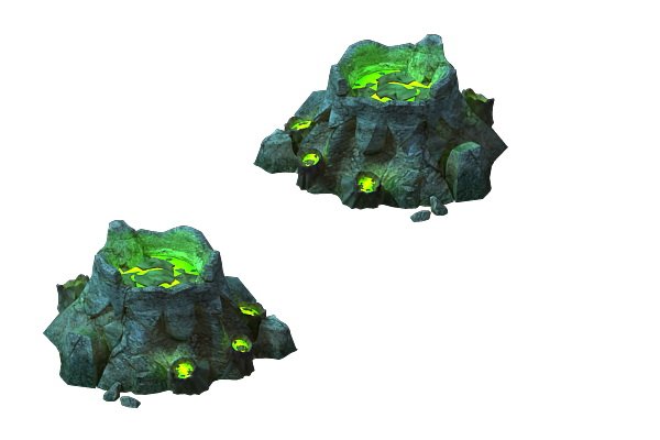 game models - poison valley scene - poison stone 3D Model .c4d .max .obj .3ds .fbx .stl .blend 