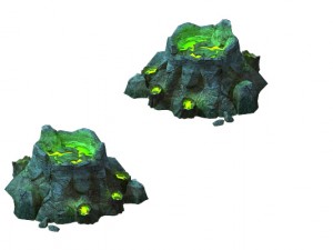 game models - poison valley scene - poison stone 3Dモデル