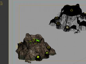 game models - poison valley scene - poison stone 3D Model