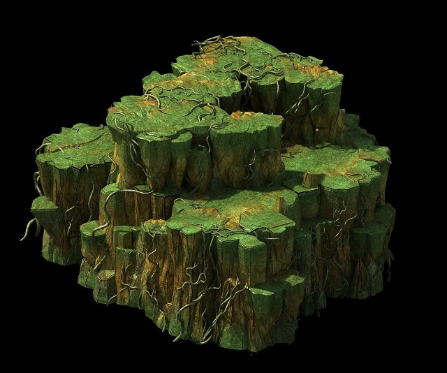 game models - poison valley scene - rock walls cov 3D मॉडल .c4d .max .obj .3ds .fbx .stl .blend 