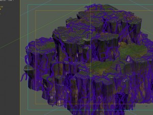 game models - poison valley scene - rock walls cov 3D मॉडल