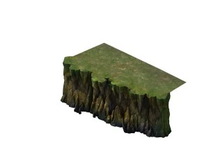 game models - poison valley scene - rock walls cov 3D Model