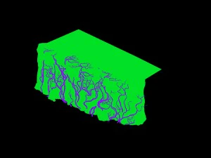game models - poison valley scene - rock walls cov 3D Model