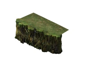 game models - poison valley scene - rock walls cov 3D Model