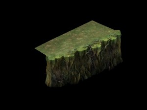 game models - poison valley scene - rock walls cov 3D मॉडल