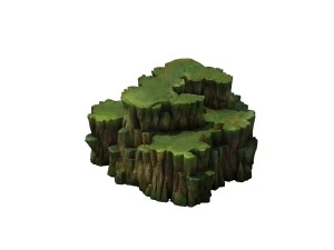 game models - poison valley scene - rock walls cov 3D Model