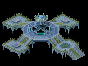 ゲームモデル - 召喚魔法配列コールデーモンサークル 3Dモデル