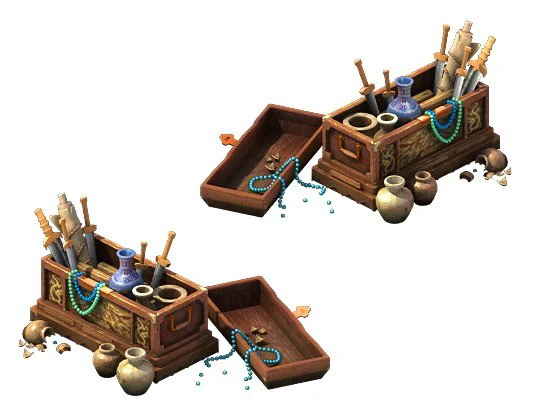 game model - jewelry box 3D Model .c4d .max .obj .3ds .fbx .stl .blend