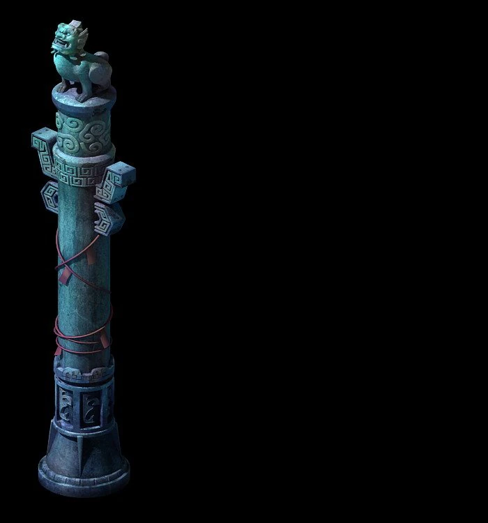 game models - pillars 3D Model .c4d .max .obj .3ds .fbx .stl .blend 