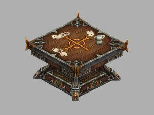 Сценарии тестирования игровой модели арены - игровой стол 3D Модель