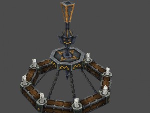 arena game model test scenarios - prison the wall- 3D 모델
