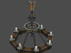 arena game model test scenarios - prison the wall- 3D Model