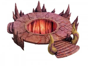 based on deep religious altar zoroastrianism 01 3D Model