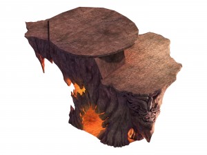 built on cliff religious altar zoroastrianism doub Modèle 3D