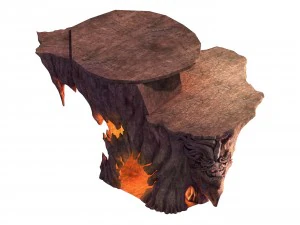 gebouwd op klif religieus altaar zoroastrisme twijfel 3D Model