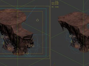 built on cliff religious altar zoroastrianism doub 3D Model