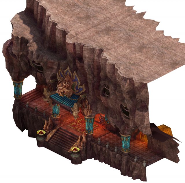 built on cliff religious altar zoroastrianism tige 3Dモデル .c4d .max .obj .3ds .fbx .stl .blend 