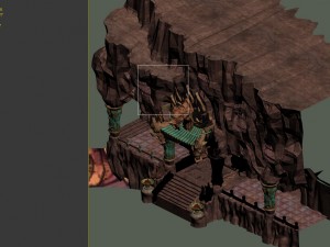 built on cliff religious altar zoroastrianism tige 3Dモデル