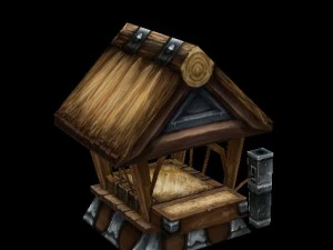 testscenariomodel voor spelarena - kippenverblijven 3D Model