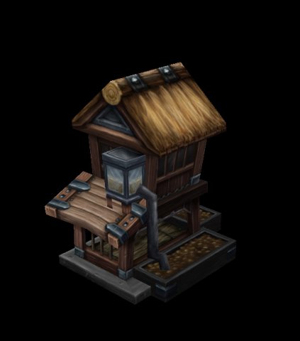 game arena test scenario model - chicken quarters 3D Model .c4d .max .obj .3ds .fbx .stl .blend 
