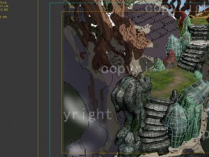 game model - campanula island scene - mountain sto 3D मॉडल