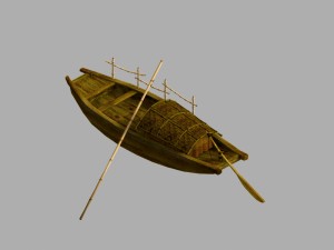 game model - campanula island scenes - boat 01 3D Model