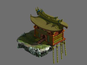 game model - campanula island scenes - to build a 3Dモデル