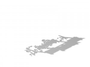 game model - prairie scene - archway 01 3D Model