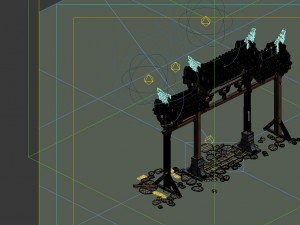 game model - prairie scene - archway 01 3D Model