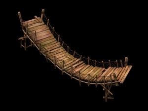 game model - prairie scene - black wind village it 3D Model