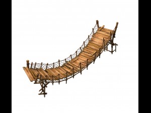 game model - prairie scene - black wind village it 3D 모델