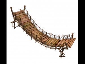 game model - prairie scene - black wind village it 3D 모델