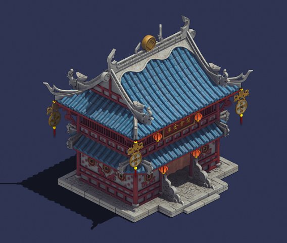 gang - gold warehouse 01 3D Modell .c4d .max .obj .3ds .fbx .stl .blend