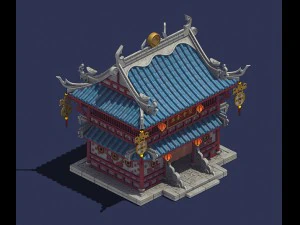 &ccedil;ete - altın deposu 01 3D Model