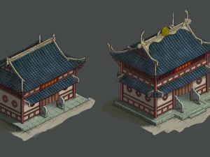 gang - gold warehouse 01 3D Model