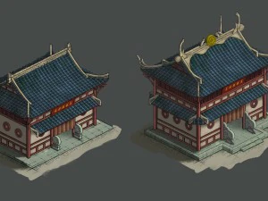 gang - gold warehouse 01 3D Model