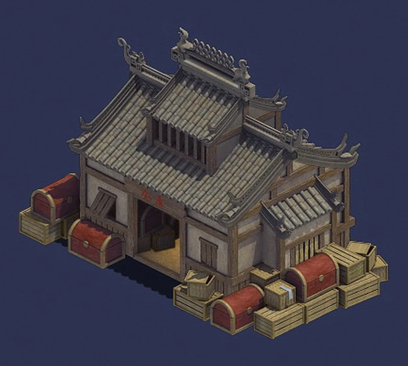 gang - warehouse 01 3D Model .c4d .max .obj .3ds .fbx .stl .blend 