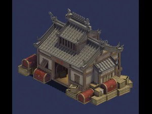 갱 - 창고 01 3D 모델