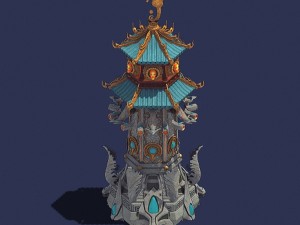 gang - defense tower 02 3D Model