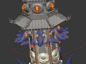 gang - defense tower 02 3D Model