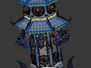 gang - defense tower 02 3D Model