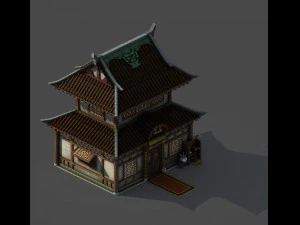 ギャングの建物 - 家 3Dモデル