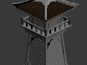 gang building - tower 3D Model