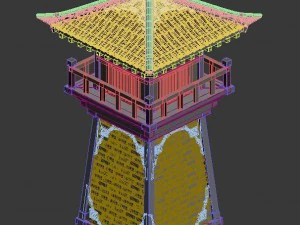 gang building - tower 3D Model