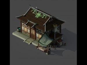 gang building - blacksmith shop 3D Model