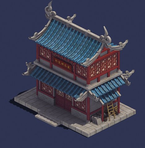 gang - building institute 3D 모델 .c4d .max .obj .3ds .fbx .stl .blend 