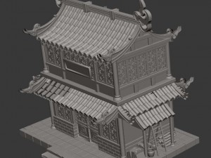 gang - building institute 3D 모델
