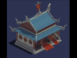 банда - будинок 01 3D Модель